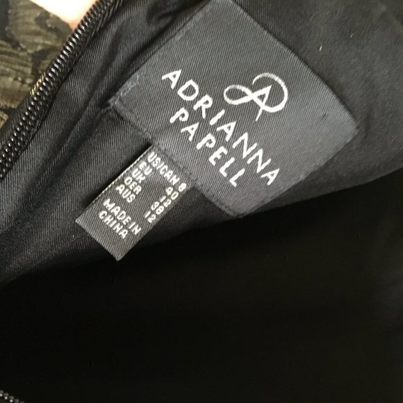 Adrianna papell metallic lace combo sheath dress - Picture 7 of 7